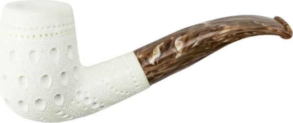 Meerschaum Pfeife Medium Half Bent Egg