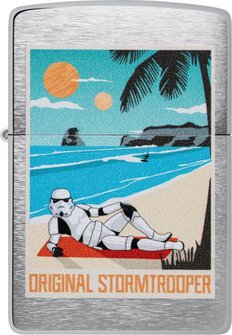 Zippo chrom gebürstet color Stormtrooper Beach