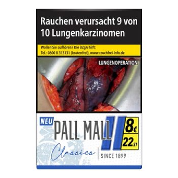 Pall Mall Classics Blue XXL 8,00 Euro