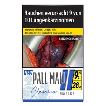 Pall Mall Classics Blue Super 9,90 Euro