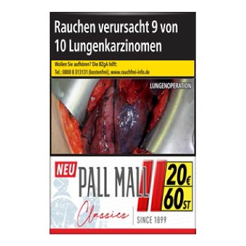 Pall Mall Classics Red Hercules 20,00 Euro