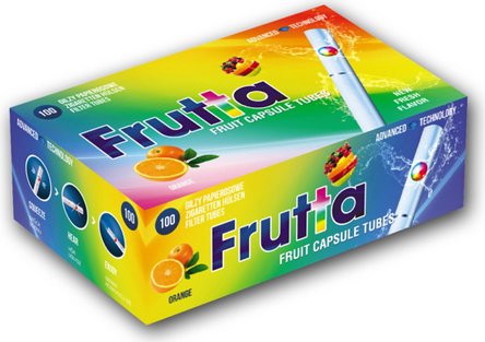 Frutta Zigarettenhülsen 100 mit Kapsel Orange