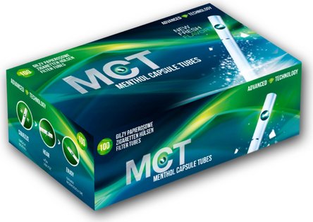 MCT Zigarettenhülsen 100 mit Mentholkapsel