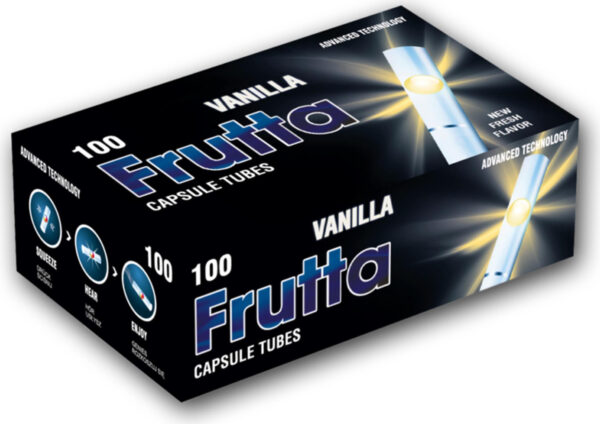 Frutta Zigarettenhülsen 100 mit Kapsel Vanilla