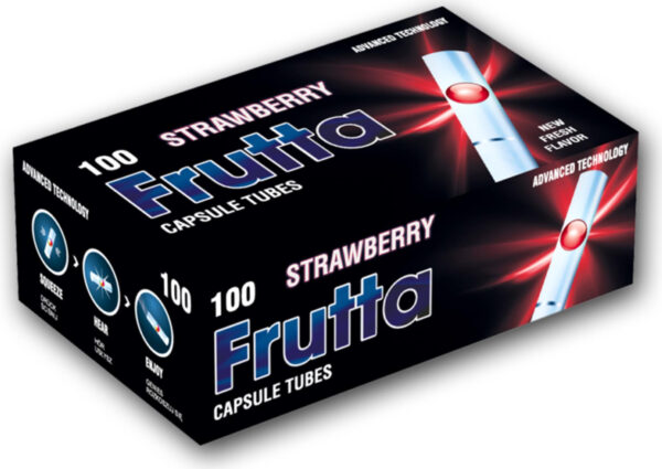 Frutta Zigarettenhülsen 100 mit Kapsel Strawberry
