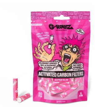 G-Rollz Aktivkohlefilter pink Ø 6 mm