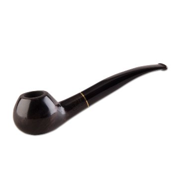 Capitello Lesepfeife Donna Apple schwarz Messingring 17 cm