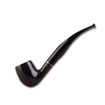Capitello Lesepfeife Donna Bent schwarz Messingring 17 cm